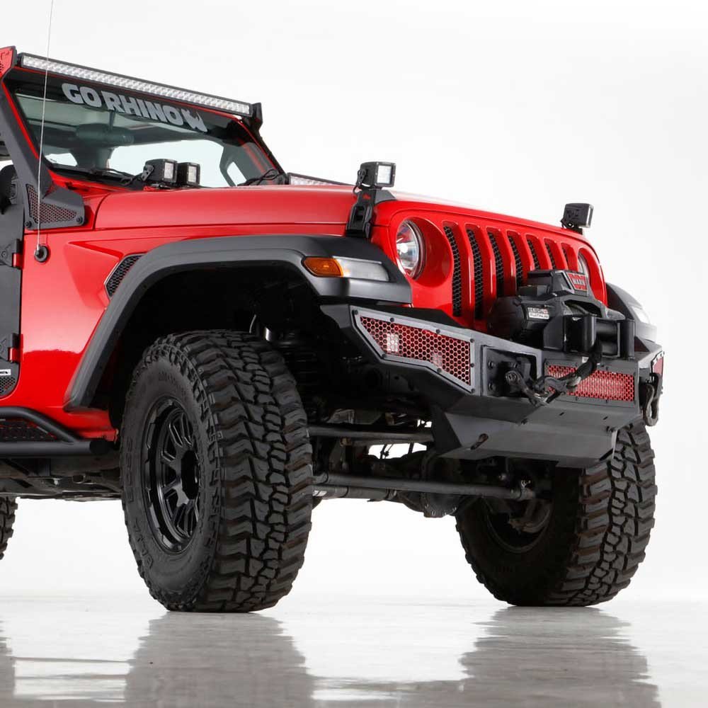Piastra di protezione inferiore in acciaio per paraurti Rockline Go Rhino - Autoricambi4x4