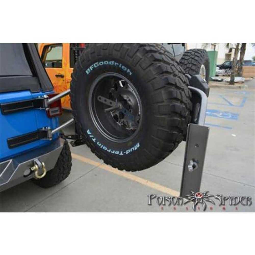 Porta ruota montato sul telaio Poison Spyder - Autoricambi4x4