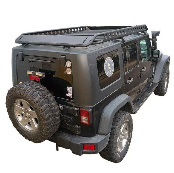 PORTAPACCHI TUBOLARE IN ALLUMINIO WRANGLER JK 2 PORTE/4PORTE - Autoricambi4x4