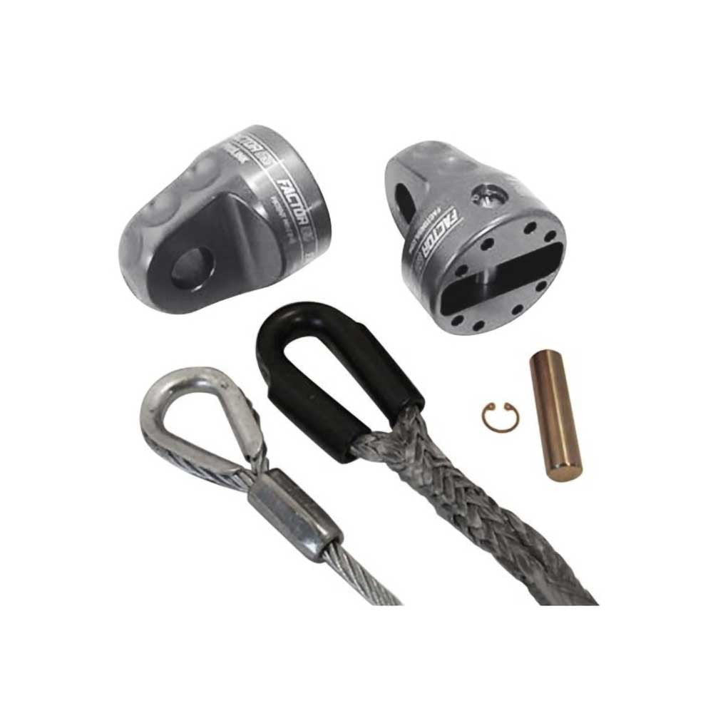 ProLink con perno in titanio e protezione in gomma grigia Factor 55 - Autoricambi4x4