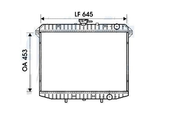 RADIATORE RAFFREDDAMENTO MOTORE NISSAN TERRANO II 2.4 4WD - Autoricambi4x4
