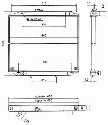 RADIATORE RAFFREDDAMENTO MOTORE NISSAN TERRANO II (R20) 3.0 Di 4WD - Autoricambi4x4