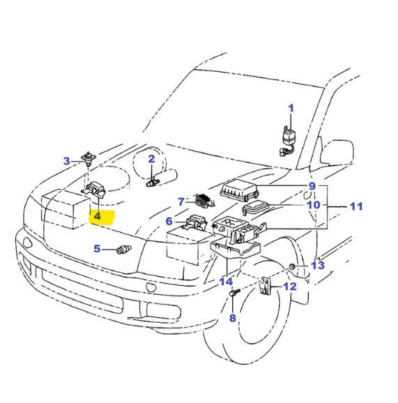 RELE' CANDELETTE TOYOTA LAND CRUISER/ HILUX/ RAV4 (ORIGINALE) - Autoricambi4x4