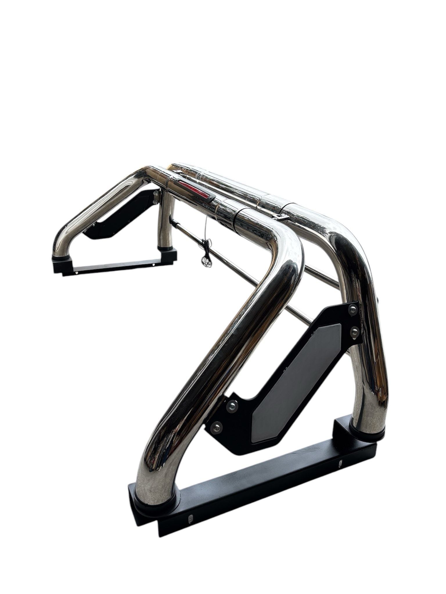 ROLL BAR UNIVERSALE CROMATO CON TERZO STOP (MODELLO B) - Autoricambi4x4