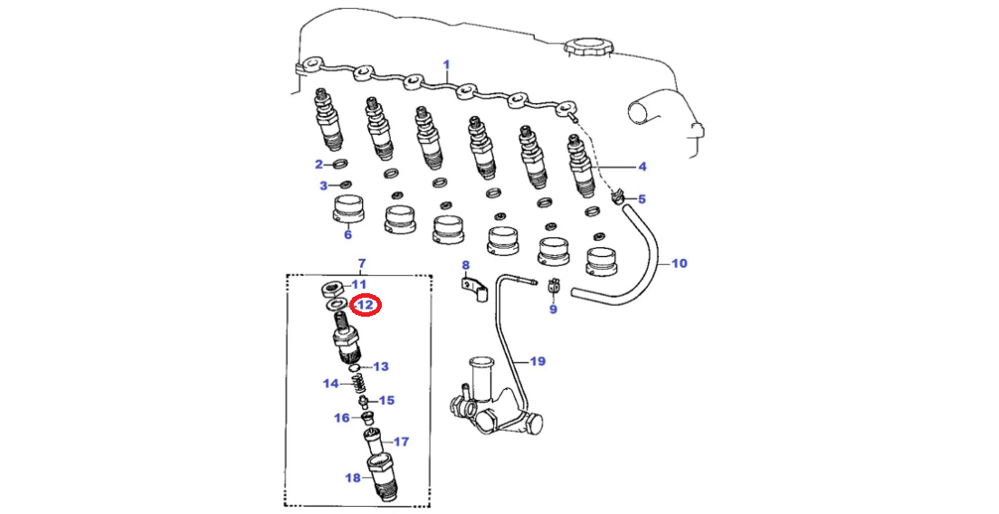 RONDELLA INIETTORE TOYOTA (ORIGINALE) - Autoricambi4x4