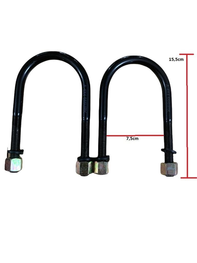 KIT U-BOLT/ CAVALLOTTI BALESTRA SUZUKI SJ410/ SJ413/ SAMURAI/ SANTANA - Autoricambi4x4