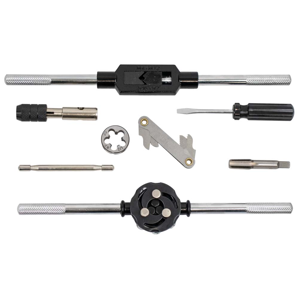 Set maschi filiere titanio metrico pollici - contenuto kit professionale - Autoricambi4x4