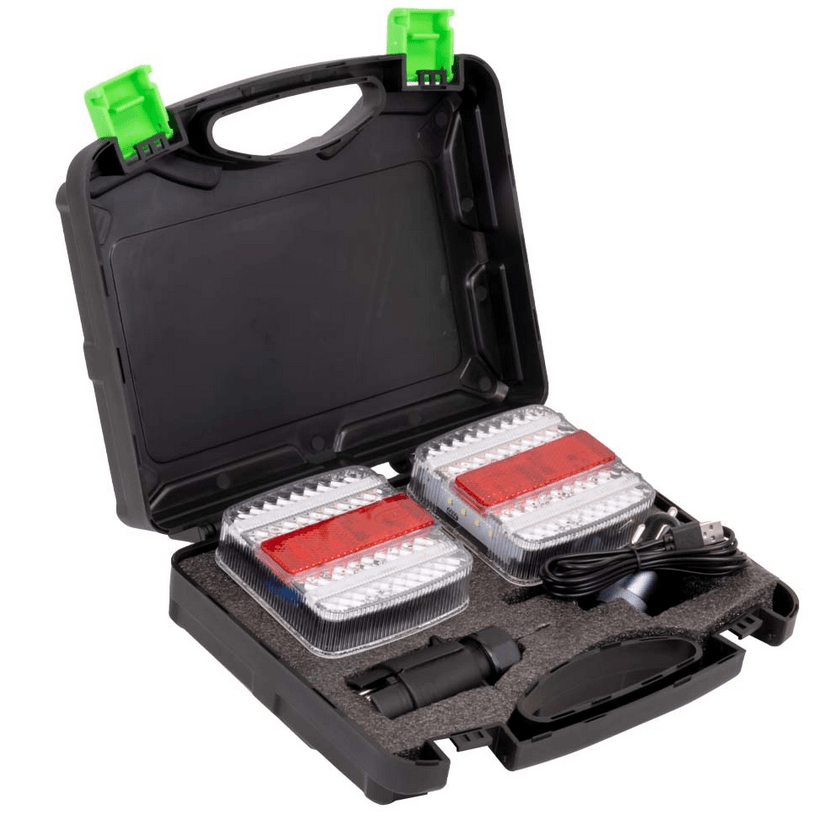 SET/KIT DI 2 FANALI POSTERIORI MAGNETICI SENZA FILI (12/24V) - Autoricambi4x4