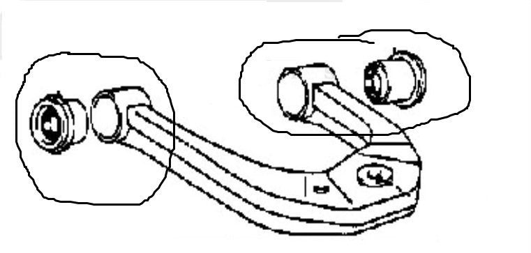SILENTBLOCK BRACCIO OSCILLANTE ANTERIORE SUPERIORE TOYOTA LAND CRUISER KZJ90/ 4 RUNNER - Autoricambi4x4