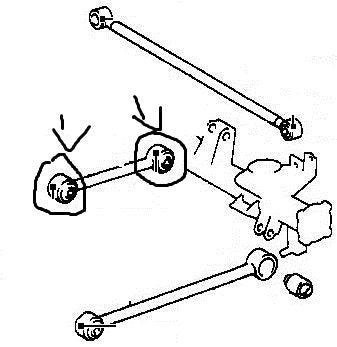 SILENTBLOCK BRACCIO POSTERIORE TOYOTA KZJ90 - Autoricambi4x4