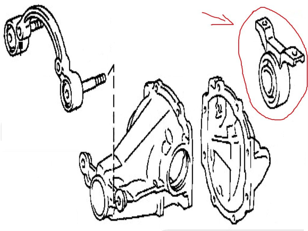 Silentblock supporto differenziale Posteriore Toyota RAV 4 - Autoricambi4x4 - vista 4