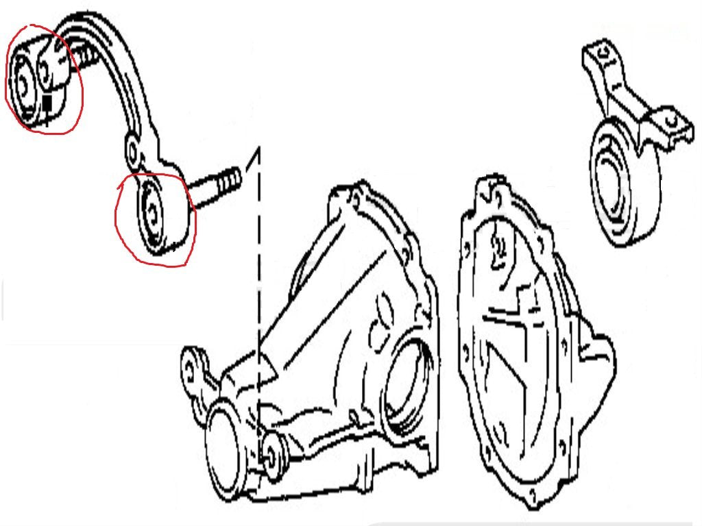 SILENTBLOCK SUPPORTO DIFFERENZIALE TOYOTA RAV 4 - Autoricambi4x4