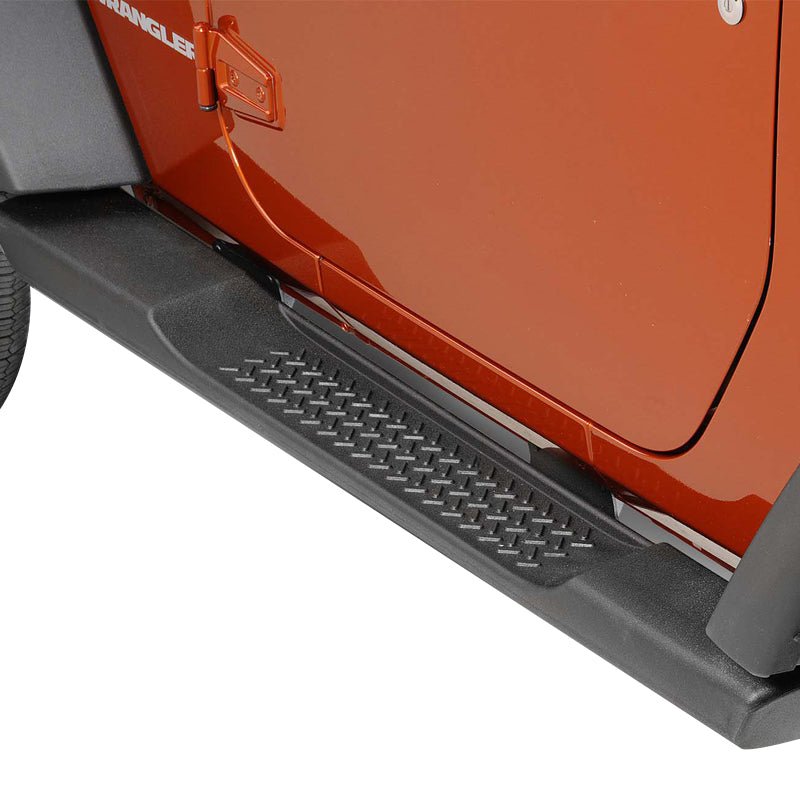 SOTTOPORTA TUBOLARI NERI JEEP WRANGLER JK PASSO CORTO - Autoricambi4x4