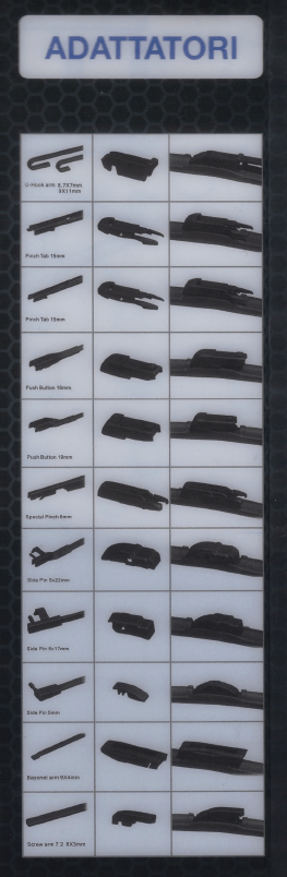 SPAZZOLA TERGICRISTALLO 15" 375MM (TUTTA IN GOMMA) - Autoricambi4x4