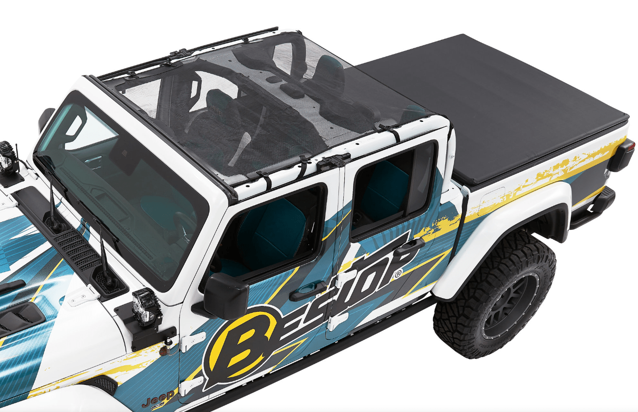 SUN BIKINI BESTOP EXTENDED MESH TOP JEEP GLADIATOR JT DAL 2020 AL 2023 - Autoricambi4x4