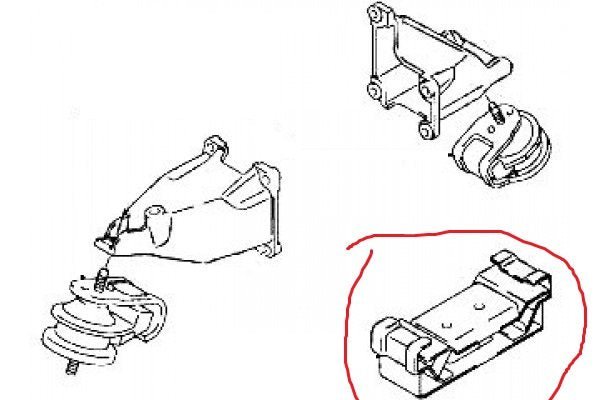 SUPPORTO MOTORE POSTERIORE SUZUKI GRAND VITARA II - Autoricambi4x4