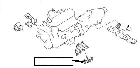 SUPPORTO MOTORE SINISTRO NISSAN PATROL GR Y61 3.0 (IDRAULICO) - Autoricambi4x4