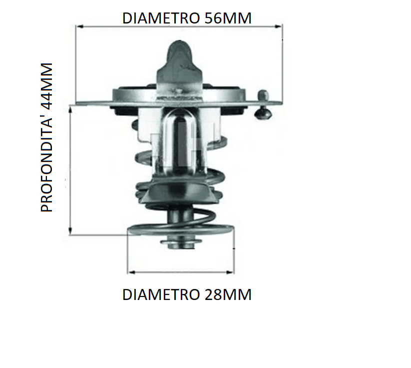 Termostato Mitsubishi L200 dal 2005/ Pajero (Originale) - Autoricambi4x4 - vista 4