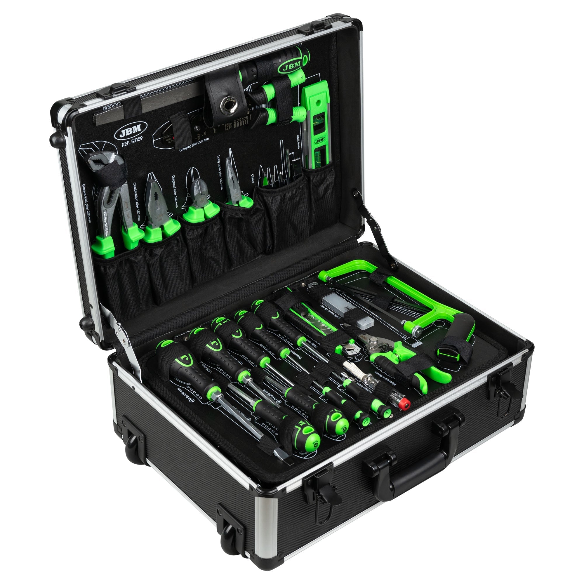 VALIGETTA IN ALLUMINIO CON UTENSILI 159 PEZZI SATINATI - Autoricambi4x4