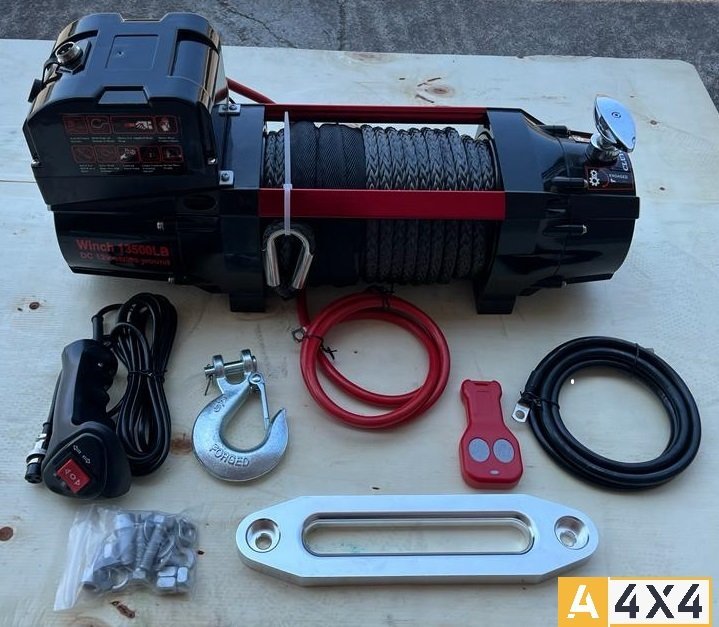 VERRICELLO A - 4X4 "PRO" 13500 12V CAVO TESSILE - Autoricambi4x4