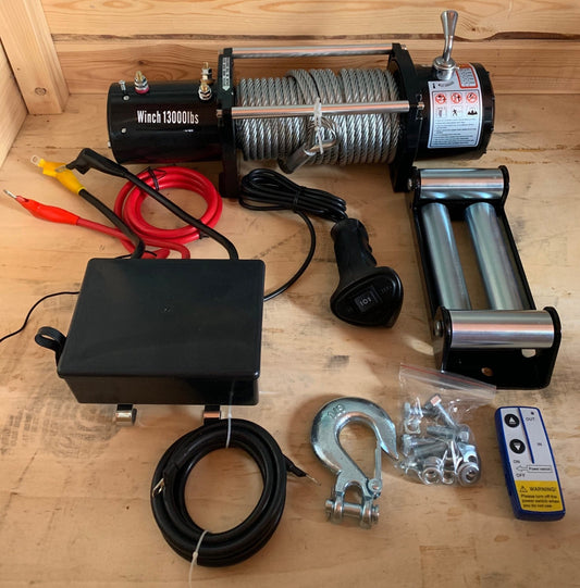 VERRICELLO ELETTRICO 13000 LBS CAVO IN ACCIAIO - Autoricambi4x4