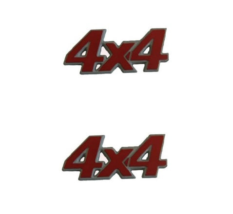 PAIR OF TWO SIDE PLATES/INSIGNS FIAT PANDA FROM 1993 (4X4)