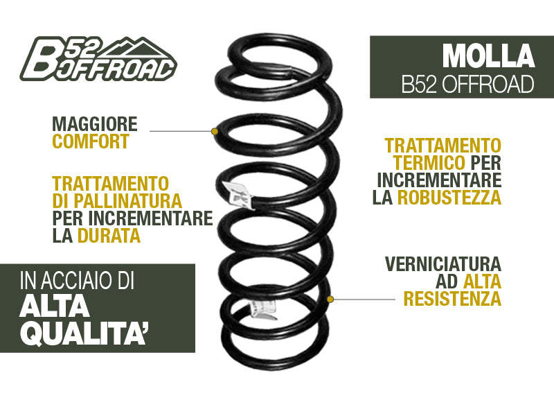 MOLLA +4,5CM B52 OFFROAD PER TOYOTA 4RUNNER