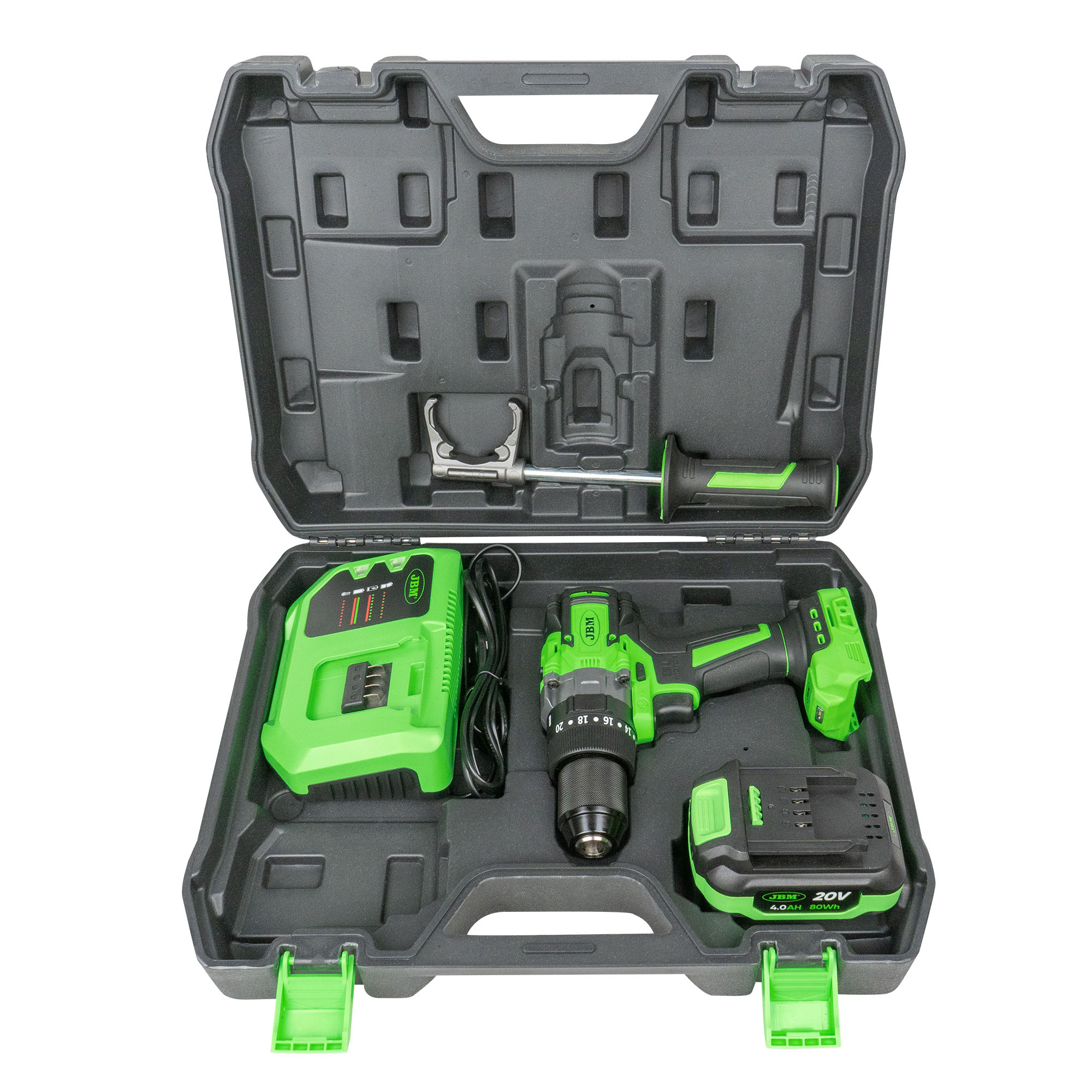 TRAPANO A 2 VELOCITÀ BRUSHLESS A BATTERIA CON CUSTODIA