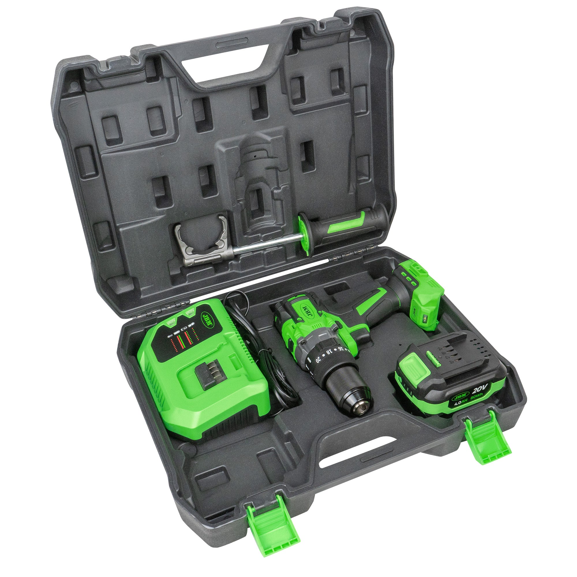 TRAPANO A 2 VELOCITÀ BRUSHLESS A BATTERIA CON CUSTODIA