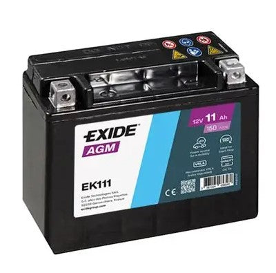 EXIDE EK111 AGM AUXILIARY 11AH 150A 150X90X130A C55