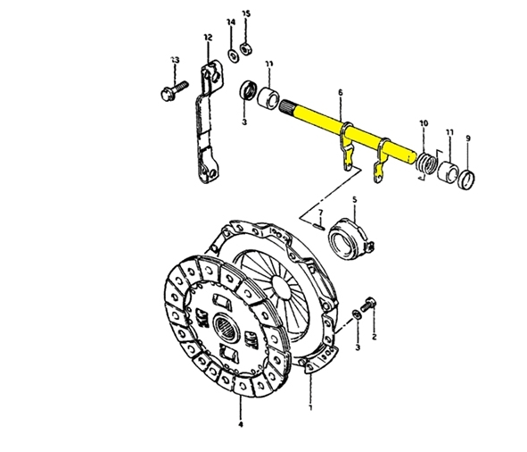 ALBERINO FORCELLA FRIZIONE SUZUKI SJ/ SAMURAI/ SANTANA - Autoricambi4x4