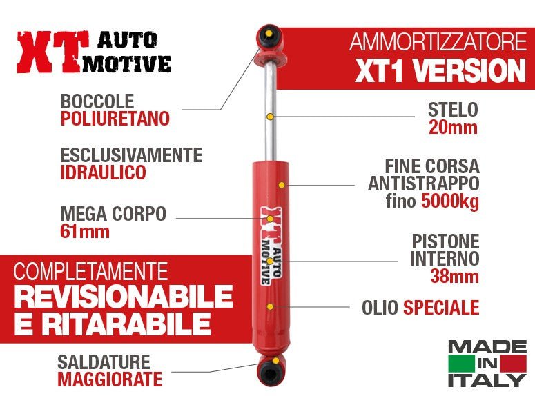 AMMORTIZZATORE XT AUTOMOTIVE PER NISSAN TERRANO POSTERIORE - Autoricambi4x4