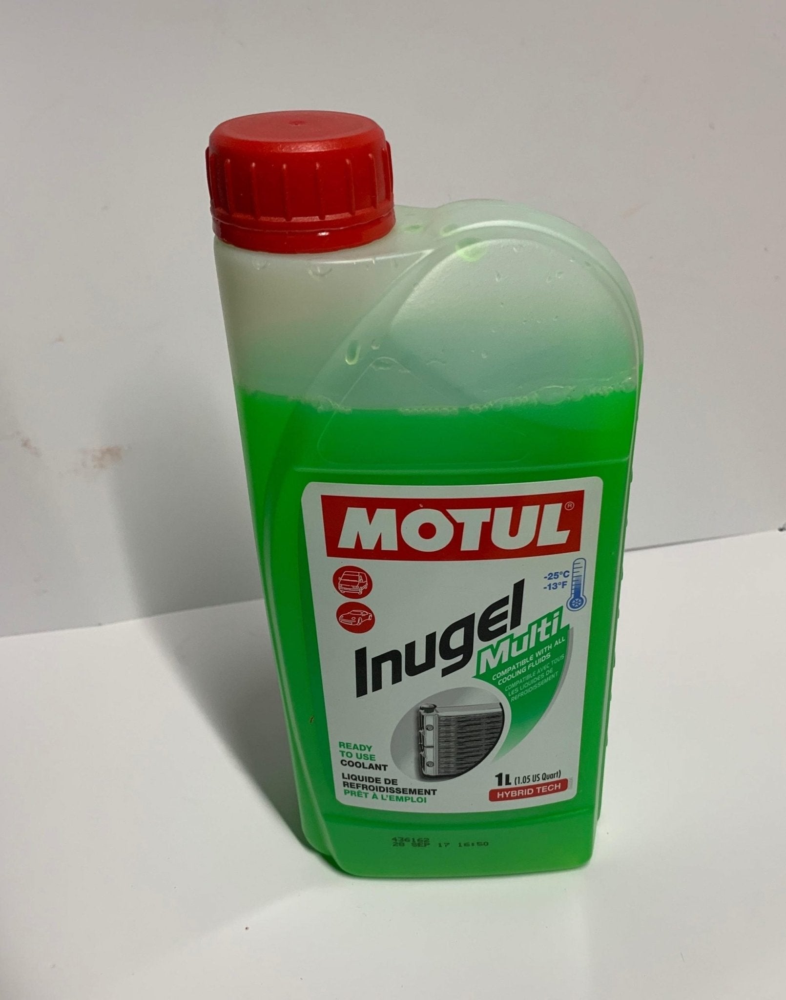 ANTIGELO/ LIQUIDO RADIATORI VERDE MOTUL INUGEL MULTI - 25°C lt.1 - Autoricambi4x4