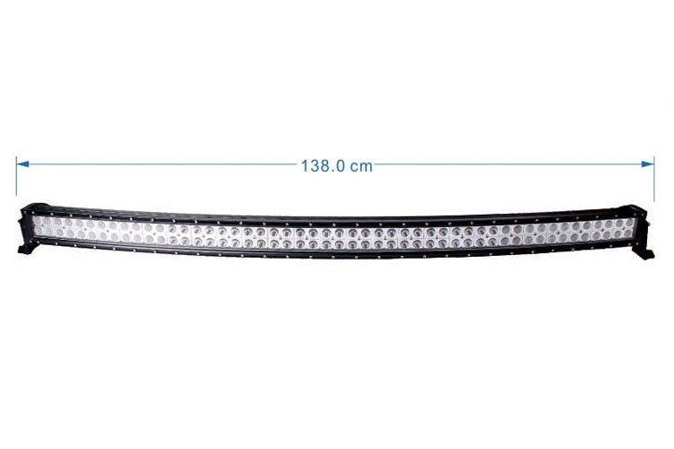 BARRA FULL LED DA 300W (BARRA CURVA 138cm) - Autoricambi4x4
