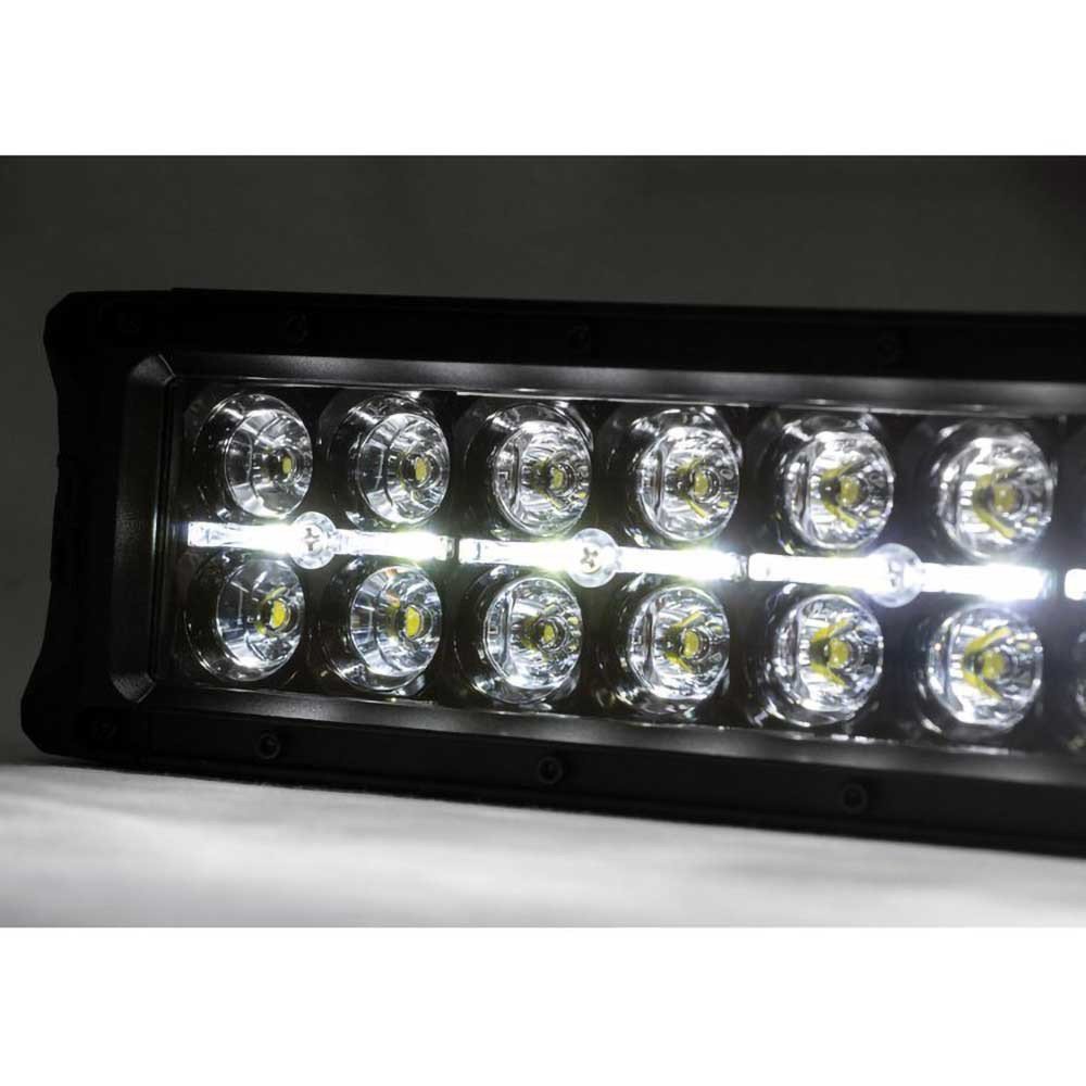 Barra luminosa LED 54" curva doppia fila DRL bianca spot/flood Rough Country Black Series - Autoricambi4x4
