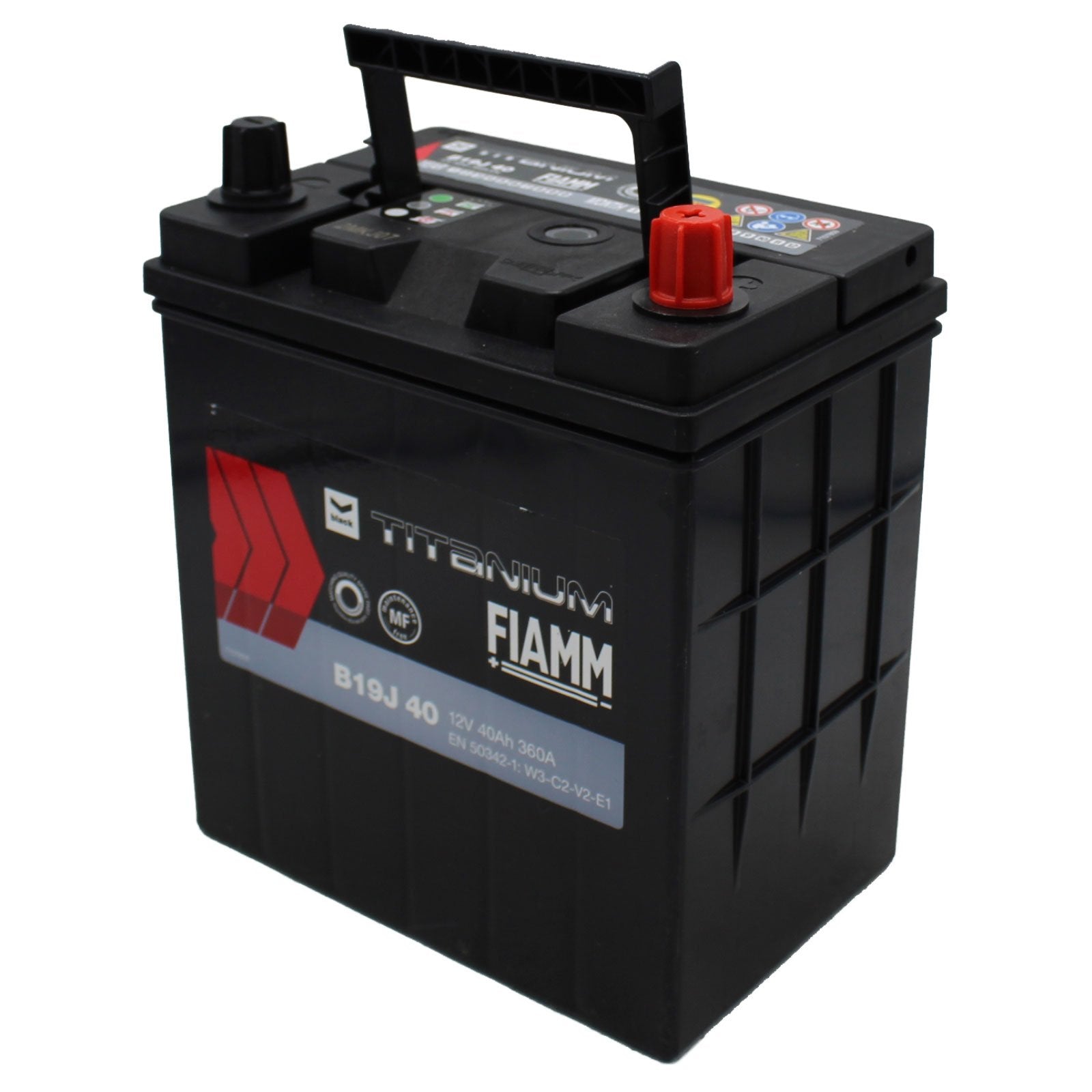 BATTERIA AUTO FIAMM B19J40 40Ah 360A 12V BLACK TITANIUM - Autoricambi4x4