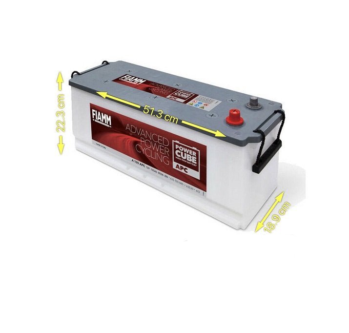 BATTERIA TRATTORE CAMION FIAMM 135Ah 850A 12V – APC POWERCUBE A 135 (SX) - Autoricambi4x4
