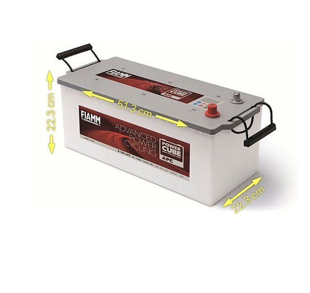 BATTERIA TRATTORE CAMION FIAMM 180Ah 1000A 12V – APC POWERCUBE B180 (SX) - Autoricambi4x4