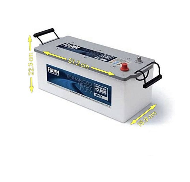 BATTERIA TRATTORE CAMION FIAMM A 120 120Ah 850A (SX) EHD POWERCUBE - Autoricambi4x4