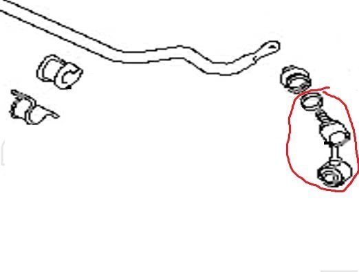 BIELLETTA/ TIRANTE BARRA STABILIZZATRICE ANTERIORE SINISTRO MITSUBISHI PAJERO II - Autoricambi4x4