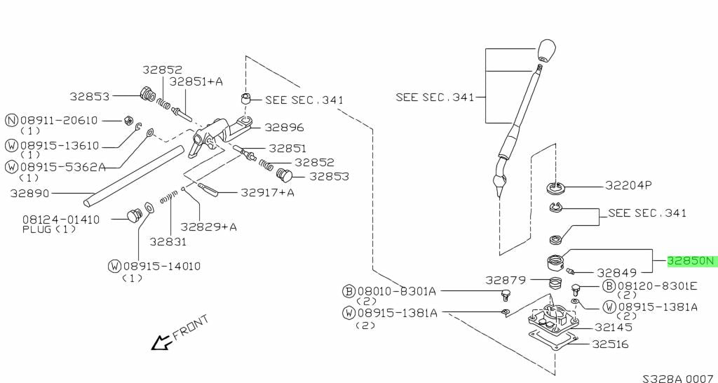 BOCCOLA LEVA CAMBIO NISSAN PATROL GR Y61 (ORIGINALE) - Autoricambi4x4