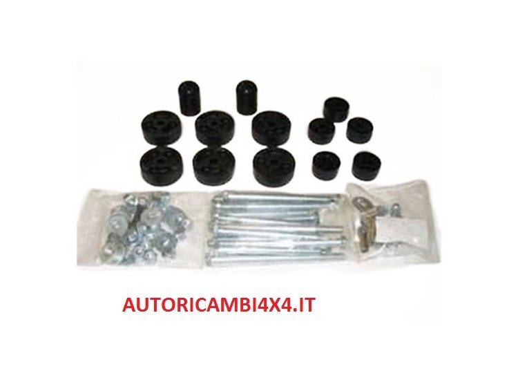 BODY LIFT +2,5 CM JEEP WRANGLER YJ DAL 1986 AL 1995 - Autoricambi4x4