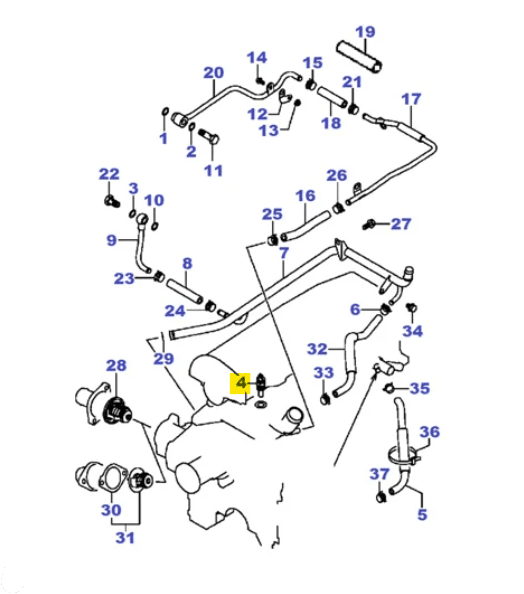 BULBO/ SENSORE TEMPERATURA ACQUA MITSUBISHI PAJERO/ L200 (ORIGINALE) - Autoricambi4x4