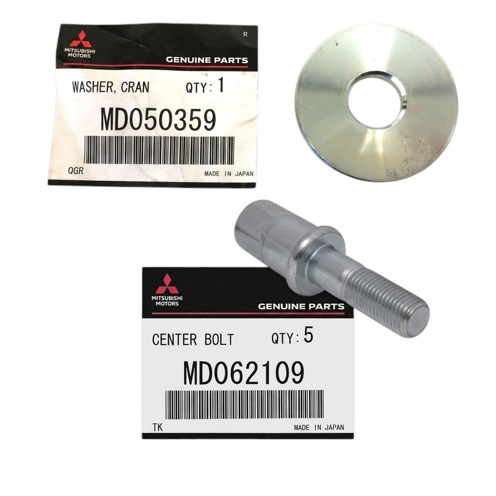 BULLONE E RONDELLA ALBERO MOTORE MITSUBISHI PAJERO/ L200 (ORIGINALE) - Autoricambi4x4