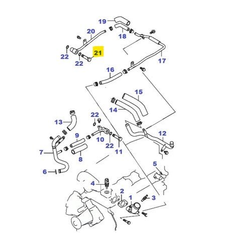 BULLONE/ PERNO PASSAGGIO ACQUA MITSUBISHI PAJERO/ L200 (ORIGINALE) - Autoricambi4x4
