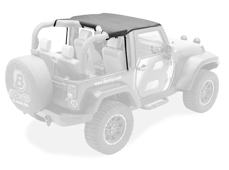 CAPPOTTINA BESTOP BIKINI TOP HEADER STYLE - JEEP WRANGLER JK 2 PORTE 2010/2014 - Autoricambi4x4