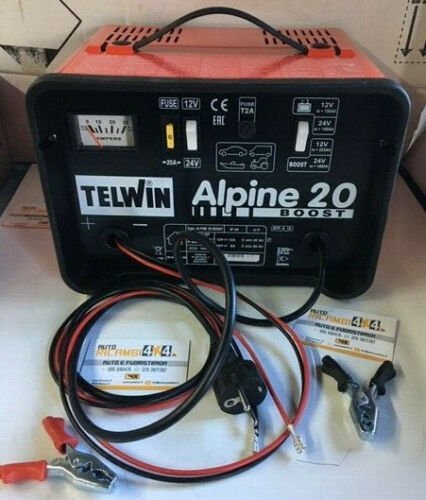CARICABATTERIE E AVVIATORE ALPINE 20 BOOST 230V 50/60 HZ 12 - 24V - TELWIN - Autoricambi4x4