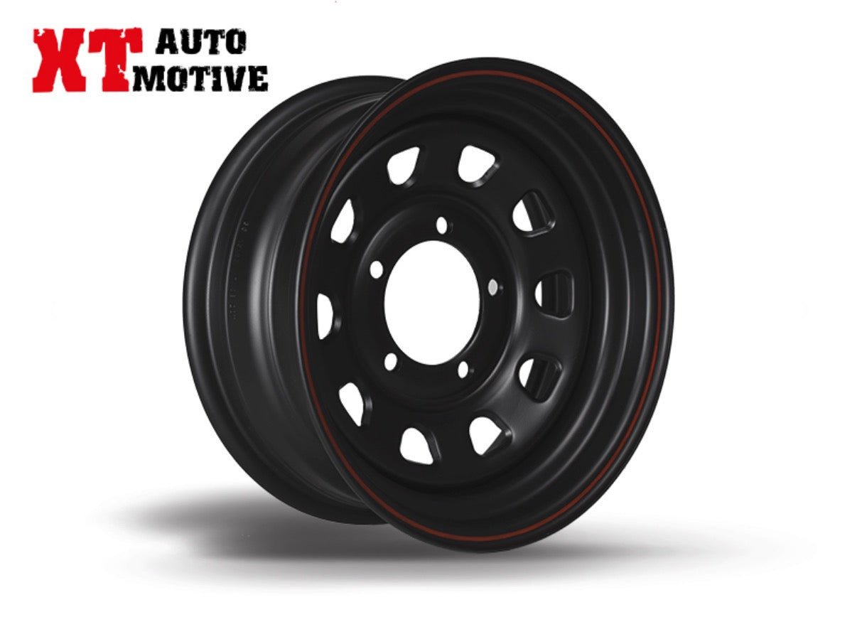 CERCHIO 15x6 ET - 12 DAYTONA NERO PER SUZUKI - Autoricambi4x4