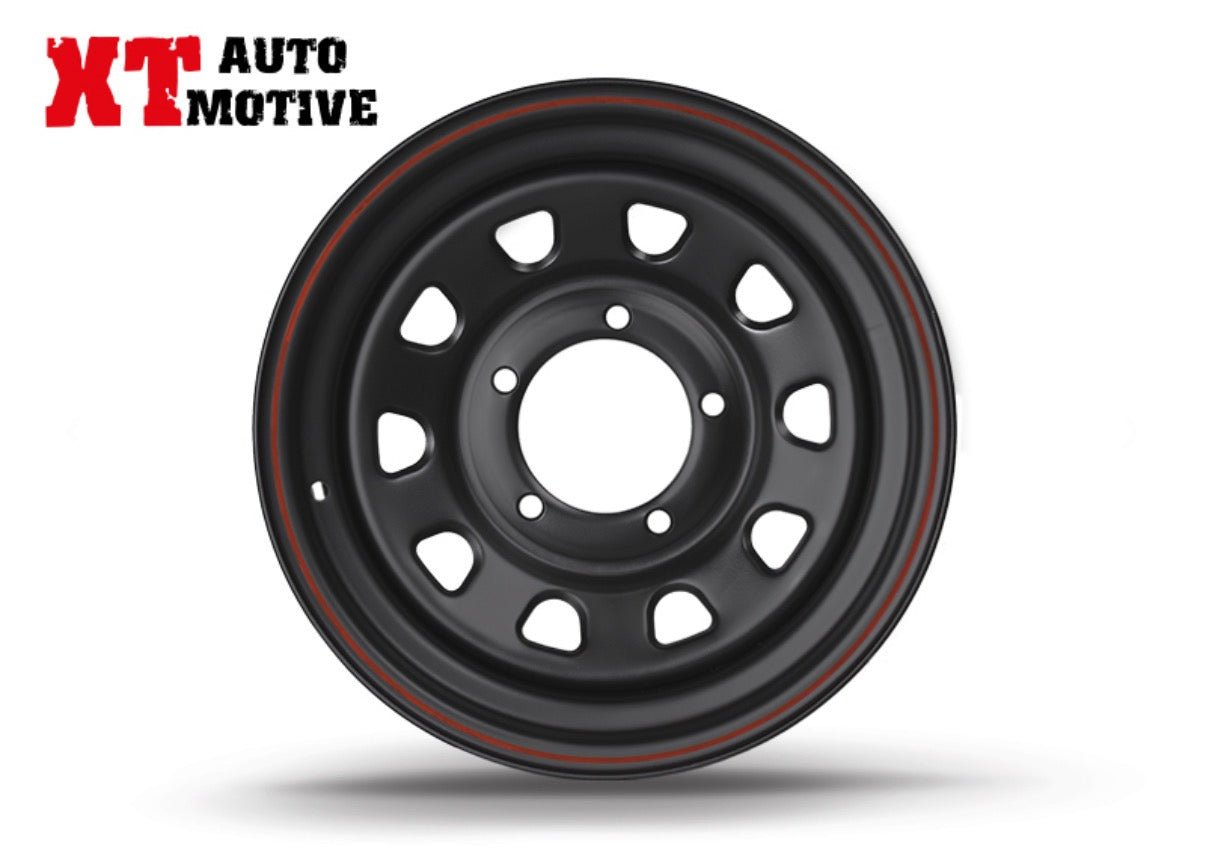 CERCHIO 15x6 ET - 12 DAYTONA NERO PER SUZUKI - Autoricambi4x4