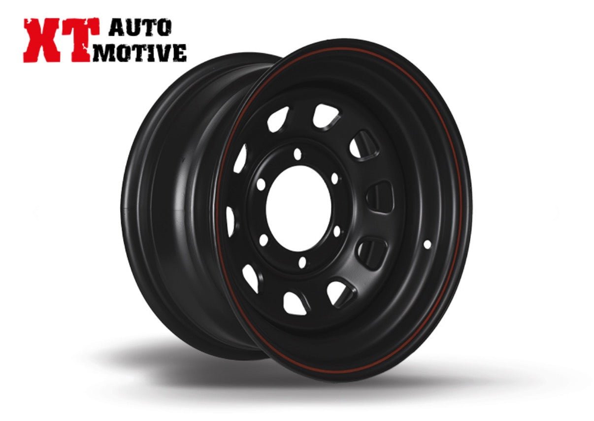 CERCHIO 15x7 ET - 12 DAYTONA NERO PER HYUNDAI - Autoricambi4x4